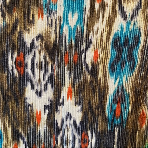 Anthropologie women’s top cap sleeves stretchy bohemian pattern size XS - Picture 2 of 6